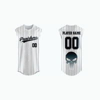 Thumbnail for Sleeveless Full-Button Baseball Jersey example 7