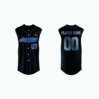 Thumbnail for Pro Sleeveless Full-Button Baseball Jersey example 17