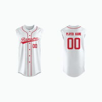 Thumbnail for Pro Sleeveless Full-Button Baseball Jersey example 9