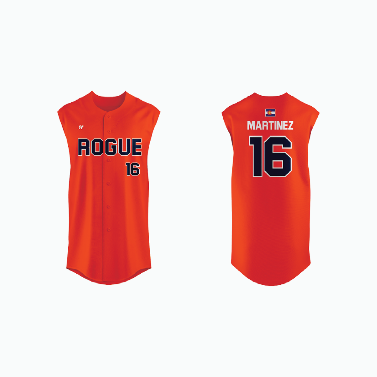 Sleeveless Full-Button Baseball Jersey example 8