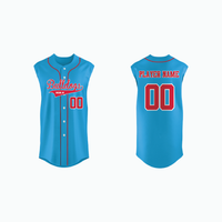 Thumbnail for Sleeveless Full-Button Baseball Jersey example 18