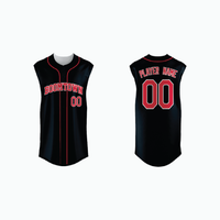 Thumbnail for Sleeveless Full-Button Baseball Jersey example 19