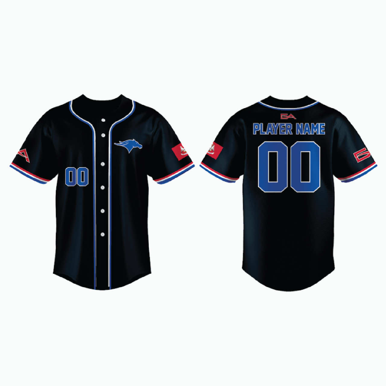 Full-Button Baseball Jersey example 15