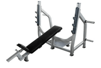 Thumbnail for Incline Bench - Olympic - Muscle D Fitness - 11 Gauge Steel - Commercial Upholstery