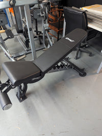 Thumbnail for Black adjustable workout bench with 