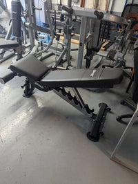 Thumbnail for Black adjustable weight bench with Sweet logo in a gym setting.