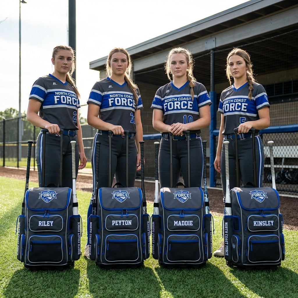 Custom Baseball Softball Backpack | Holds 4 Bats