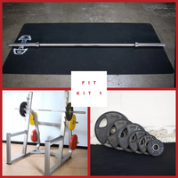 Thumbnail for Commercial Squat Rack Kits - Muscle D Fitness - Gym Storage - Black / Silver