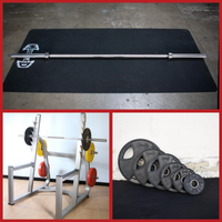 Thumbnail for Commercial Squat Rack Kits - Muscle D Fitness - Gym Storage - Black / Silver