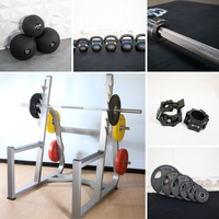 Thumbnail for Commercial Squat Rack Kits - Muscle D Fitness - Gym Storage - Black / Silver