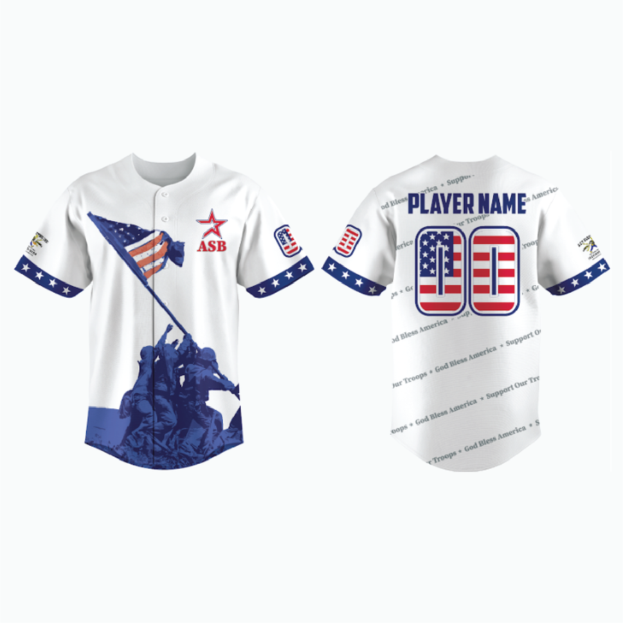 Full-Button Baseball Jersey example 8