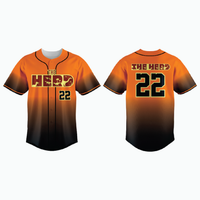 Thumbnail for Straight Hem Full-Button Baseball Jersey (Untucked Fit) example 10