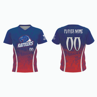 Thumbnail for V-Neck Pullover Baseball Jersey example 8