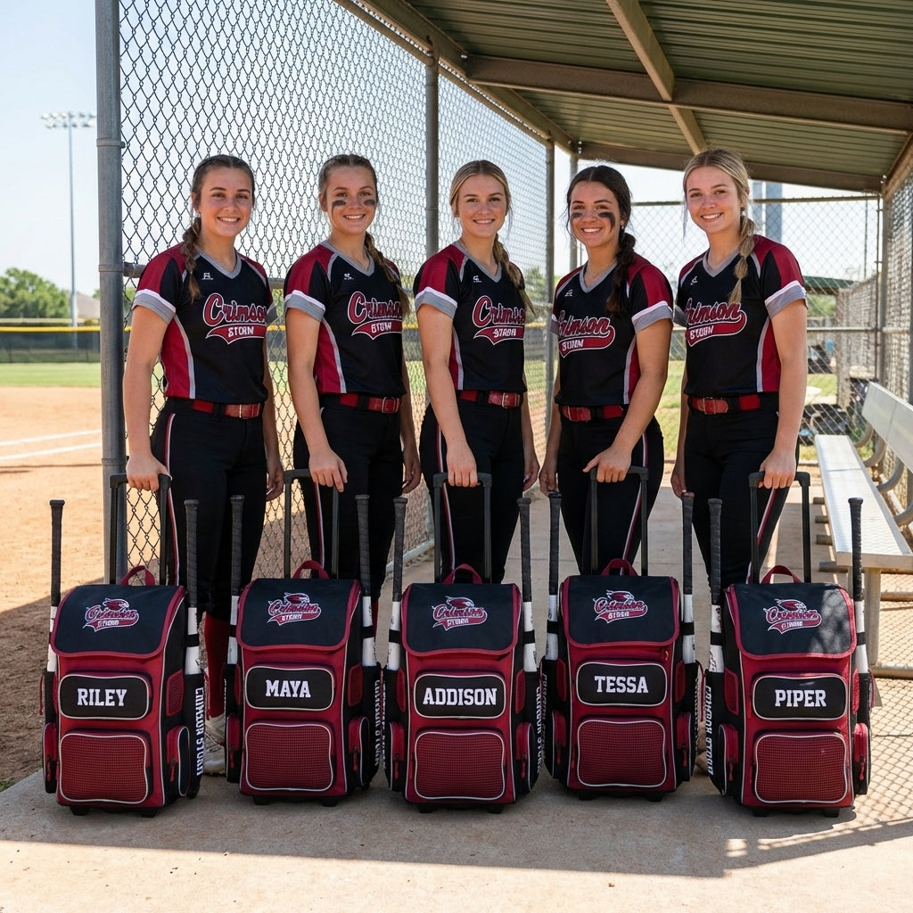 Custom Baseball Softball Backpack | Holds 4 Bats