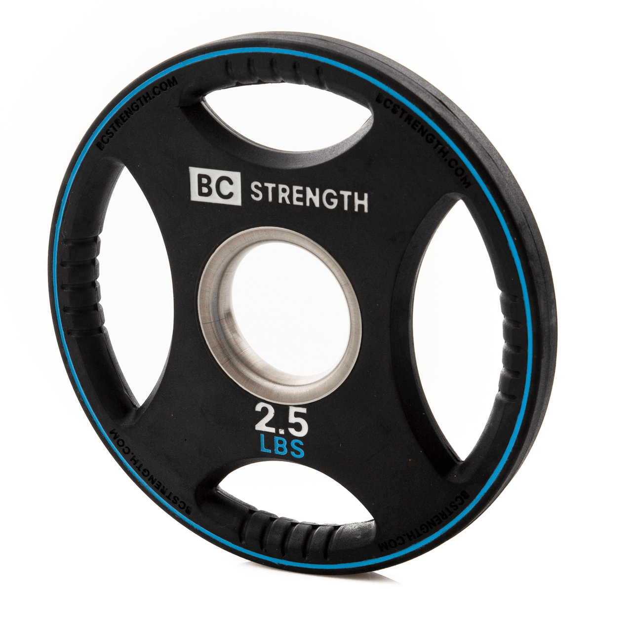 BC Strength 2.5lb Weight Plates, rubber-coated Olympic micro-loading plates sold as a set of two