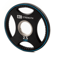 Thumbnail for BC Strength 2.5lb Weight Plates, rubber-coated Olympic micro-loading plates sold as a set of two