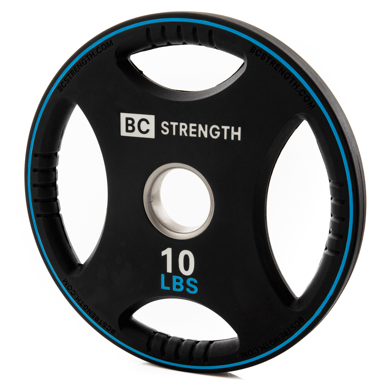 BC Strength 10lb rubber-coated cast-iron weight plates, set of 2