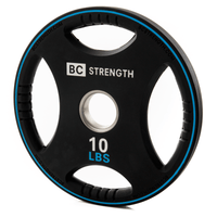 Thumbnail for BC Strength 10lb rubber-coated cast-iron weight plates, set of 2