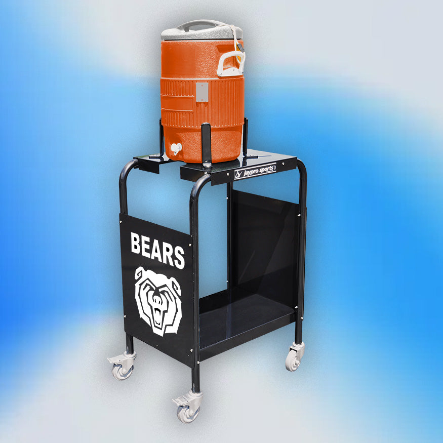 Custom Gym Court/Side Line Hydration Cart | Holds Up to 10 Gallon Cooler