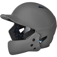 Thumbnail for Batting helmet with jaw guard - Graphite