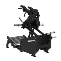 Thumbnail for Excel Glute Line Hack Squat / Front Squat - Muscle D Fitness - Plate Load Squat Machine - Counter Balanced - Plate Storage Pegs