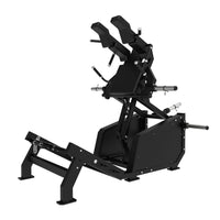 Thumbnail for Excel Glute Line Hack Squat / Front Squat - Muscle D Fitness - Plate Load Squat Machine - Counter Balanced - Plate Storage Pegs