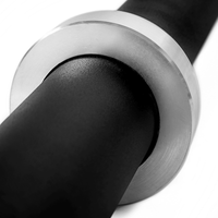 Thumbnail for BC Strength Thruster Bar Lite with 45lb Thruster Plates, a hip thrust bar and plate set
