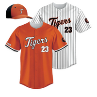 Thumbnail for Home & Away Full-Button Baseball Jersey and Hat Package