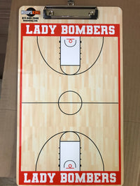 Thumbnail for Basketball clipboard with a court diagram, 