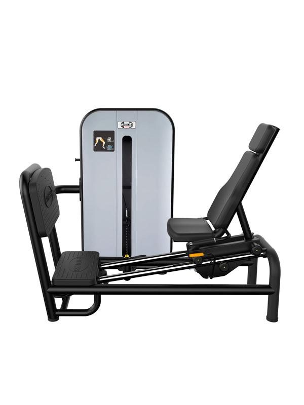 Vogue Leg Press - Muscle D Fitness - Adjustable Seat - Pin Selectorized - Quads Glutes Calf Workout
