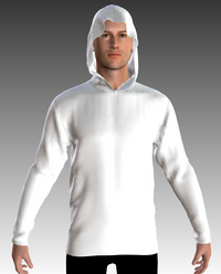 Thumbnail for Short Sleeve Fleece Hoodie example 1