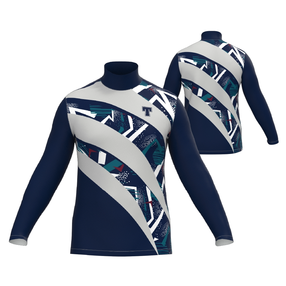 Long Sleeve Mock Turtle Stretch Top