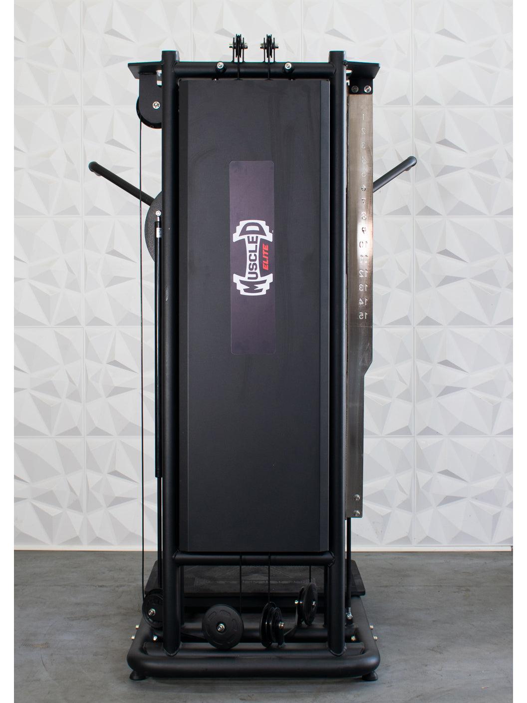 Muscle-Flight Trainer - Muscle D Fitness - Heavy Base - Adjustable Height and Range of Motion - Selectorized