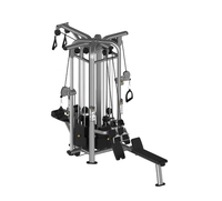 Thumbnail for 4 Stack Megatron Deluxe Jungle Gym - Muscle D Fitness - Commercial Lat Pull, Low Row, Adj. Hi/Low Pulleys