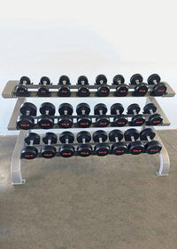 Thumbnail for Three Tier 12 Pairs Dumbbell Rack - Muscle D Fitness - Commercial Grade 3 Tier Dummbbell Rack