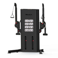 Thumbnail for Megatron Multi-Functional Trainer - Muscle D Fitness - Selectorized Weight Adjustment - Adjustable Arms - Single Handle Attachments