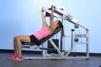 Thumbnail for Dual Function Multi Press Combo - Muscle D Fitness - Adjustable - Multi-Position - Pin Selectorized - Chest - Shoulder - Triceps Press