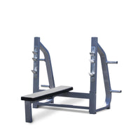 Thumbnail for Olympic Flat Bench - Muscle D Fitness - 11 Gauge Steel - Commercial Upholstery - Weight Storage Pegs