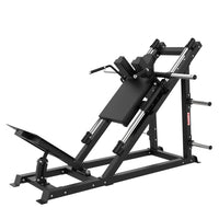 Thumbnail for Excel Open Linear Bearing Hack Squat - Muscle D Fitness - Plate Load Squat Machine - Plate Storage Pegs - Adjustable Foot Plate