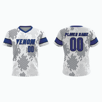 Thumbnail for V-Neck Pullover Baseball Jersey example 10