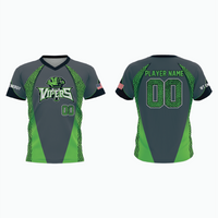 Thumbnail for V-Neck Pullover Baseball Jersey example 11
