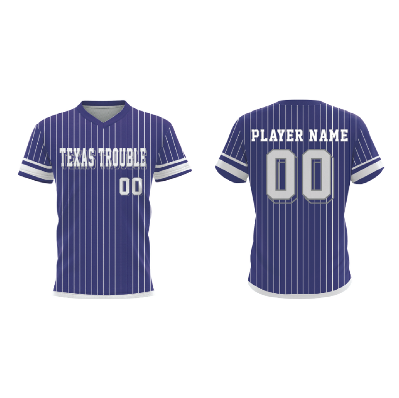 V-Neck Pullover Baseball Jersey example 13