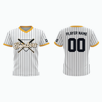 Thumbnail for V-Neck Pullover Baseball Jersey example 14