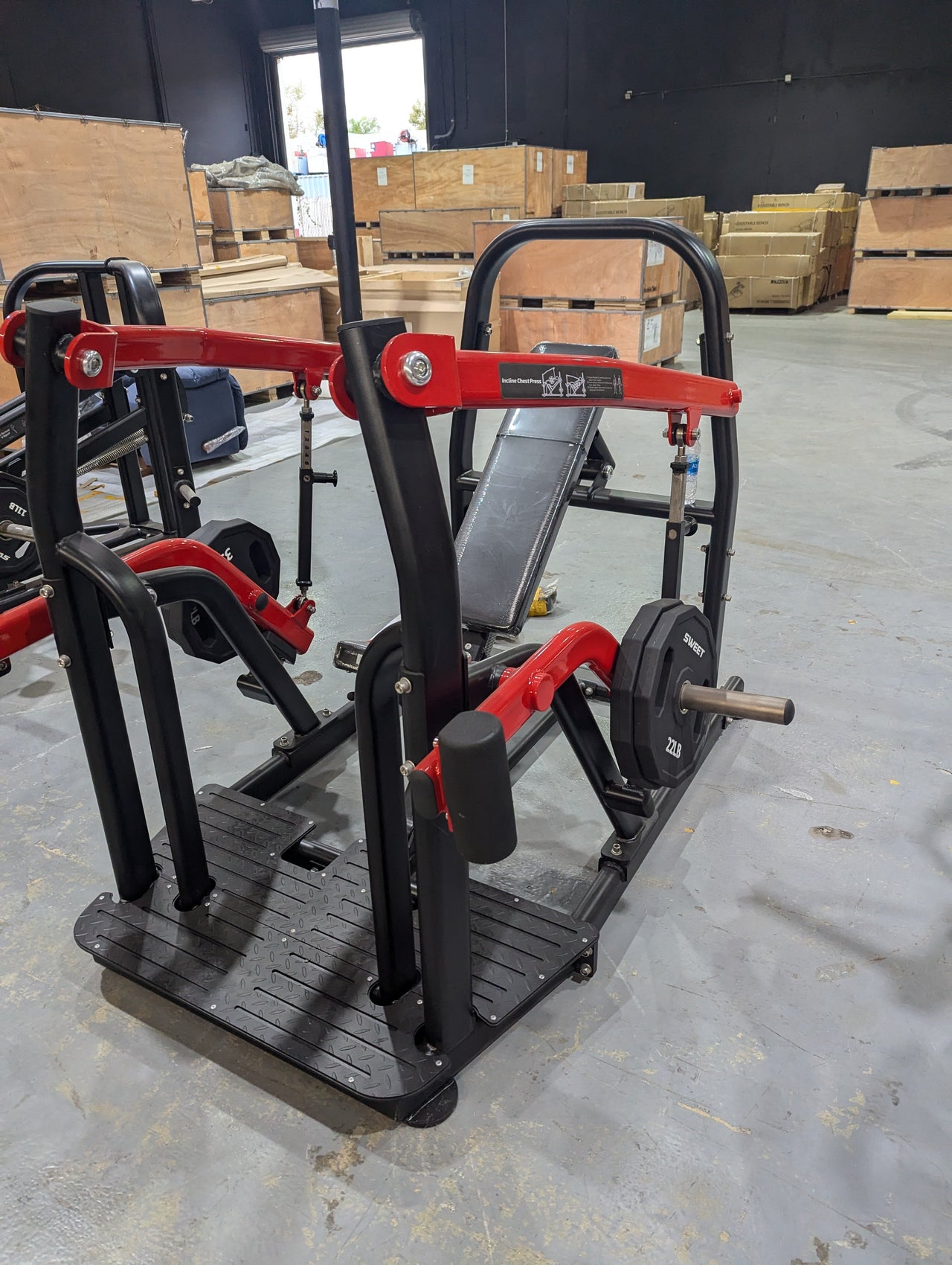 Pro Strength Incline Chest / Shoulder Press - Muscle D Fitness - Adjustable - Plate Loaded - Pec Delt Training