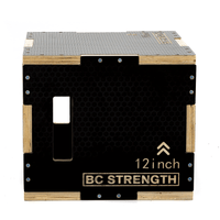 Thumbnail for BC Strength BC Box, three-height plywood training box for straddle lifts and step ups