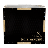 Thumbnail for BC Strength BC Box, three-height plywood training box for straddle lifts and step ups