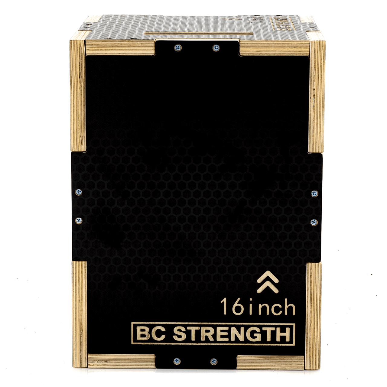 BC Strength BC Box, three-height plywood training box for straddle lifts and step ups