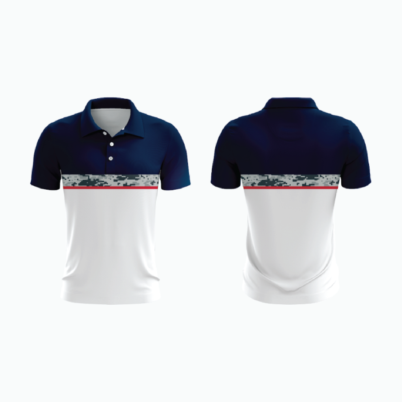 Ref 1/4 Zip Polo Jersey with Pocket example 2
