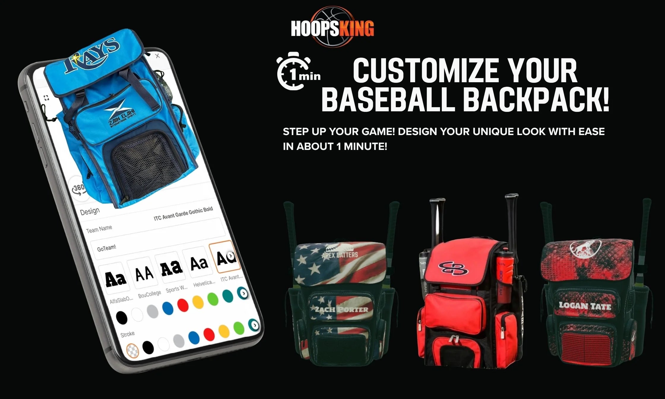 Hoopsking custom 32oz water bottle for athletes and coaches