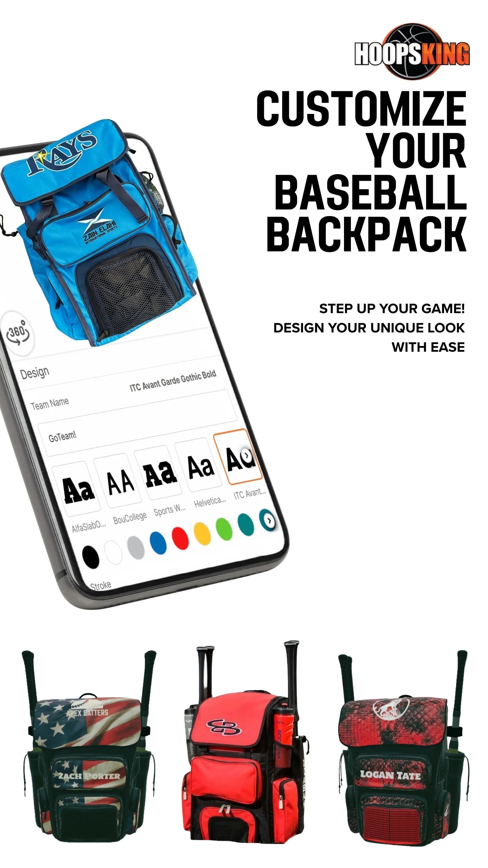 Hoopsking custom 32oz water bottle for athletes and coaches